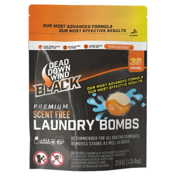 Dead Down Wind DBA Arcus Hunting Dead Down Wind Black Premium Laundry Bombs 36/ct