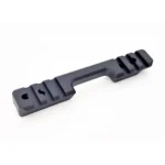 Talley Bergara BMR Picatinny Rail Standard, black rail in angled top view with mounting holes