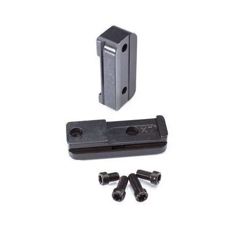 Talley Stainless Steel Base for Kimber Model 84M Black, two bases with four screws