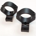 Talley CZ 600 Scope Mounts two black scope rings in angled front view