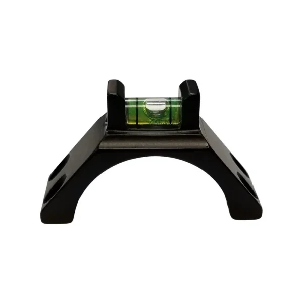 Talley Anti Cant Indicator, black front view with green bubble level
