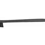 Hoppe's Nylon Utility Brush black double-ended brush with large and narrow bristle heads, side view