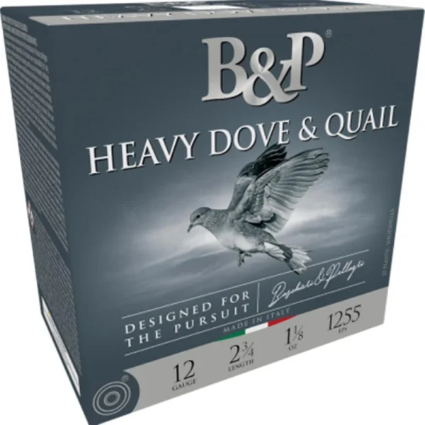 Baschiere & Pellagri USA Inc. B&P Dove & Quail Shotshells 12 ga 2-3/4 In 1-1/8 oz-#6 1255 fps 25/ct