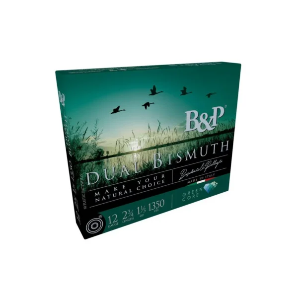 Baschiere & Pellagri USA Inc. B&P Dual Bismuth Shotshells 12ga 3'' 1-1/4oz 1350 fps #3 & #4 10/ct