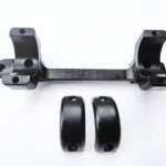 DNZ Products HOWA 1500 SA Mount, black top view with two separate scope rings