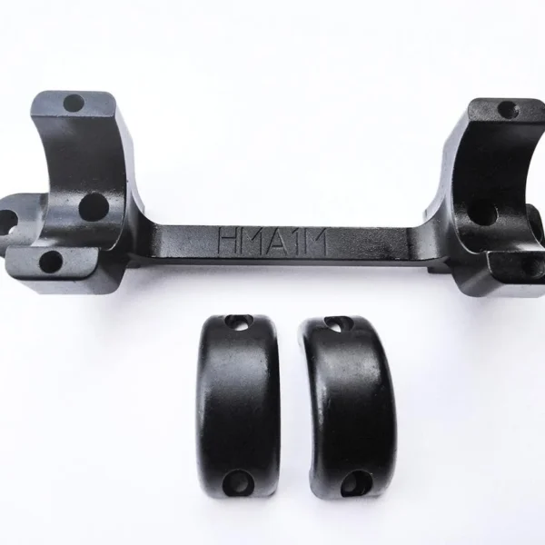 DNZ Products HOWA 1500 SA Mount, black top view with two separate scope rings