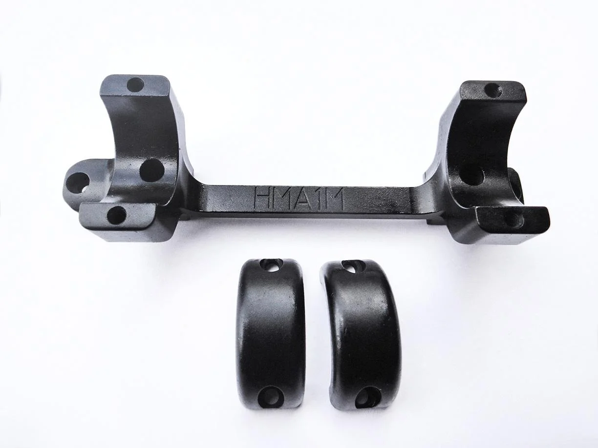 primary-45758 DNZ Products HOWA 1500 SA Mount, black top view with two separate scope rings