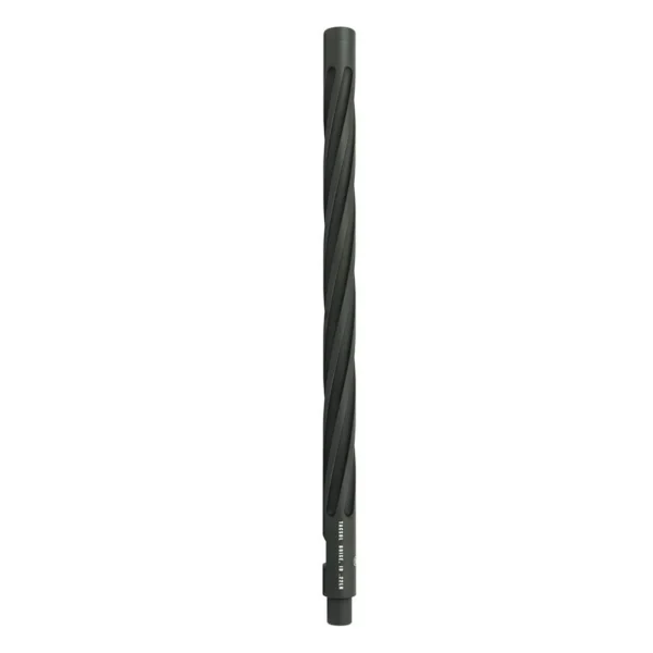 Tactical Solutions X-Ring Performance LT Barrel, matte black fluted barrel, vertical side view