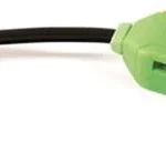 Gsm HME SD Card Reader for Android with green reader body, short black cable and plug