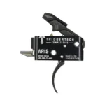 TriggerTech AR15 Single-Stage Competitive Curved Trigger, black side view with curved trigger