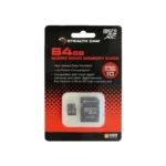 Gsm StealthCam Micro SD Card, retail package front with card and adapter visible