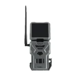 GG TELECOM /SPYPOINT Spypoint FLEX-S-DARK trail camera, front view with antenna and solar panel