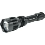 GSM Cyclops Varmint Light black handheld light in angled side view with wide reflector
