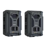 GG TELECOM /SPYPOINT Spypoint FORCE-24 two black trail cameras, front view