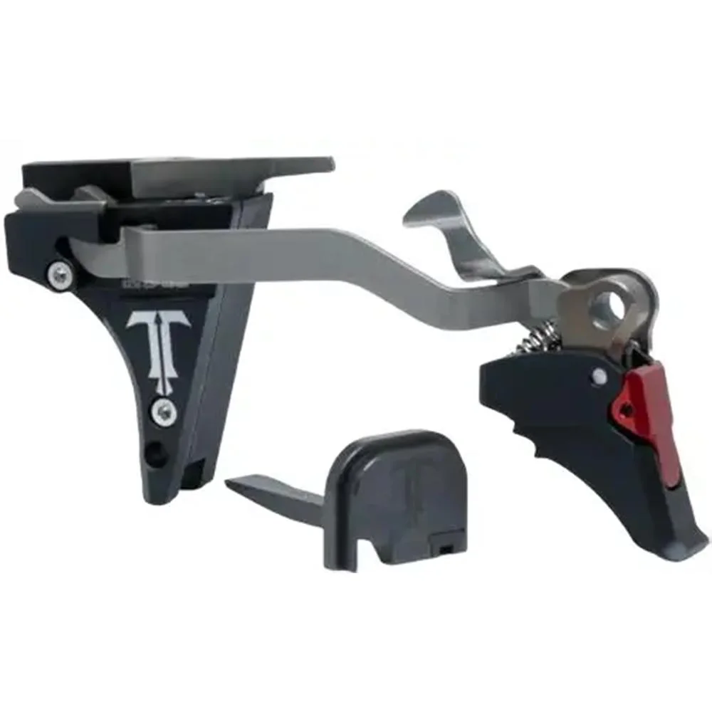 primary-45855 TriggerTech Certified Special ACE Trigger System, black and silver assembly with red accent