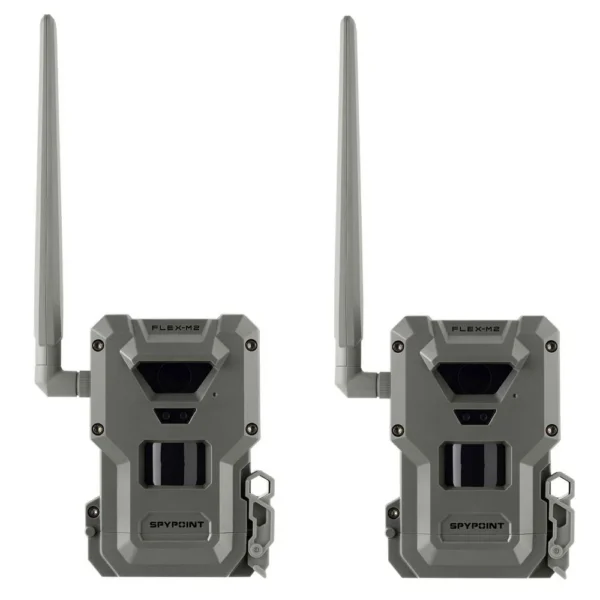 GG TELECOM /SPYPOINT Spypoint FLEX-M2 Cellular Trail Camera 32MP Twin Pack