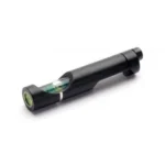 GSM SME Scope Leveler Rail Mount, black angled view with two green bubble levels