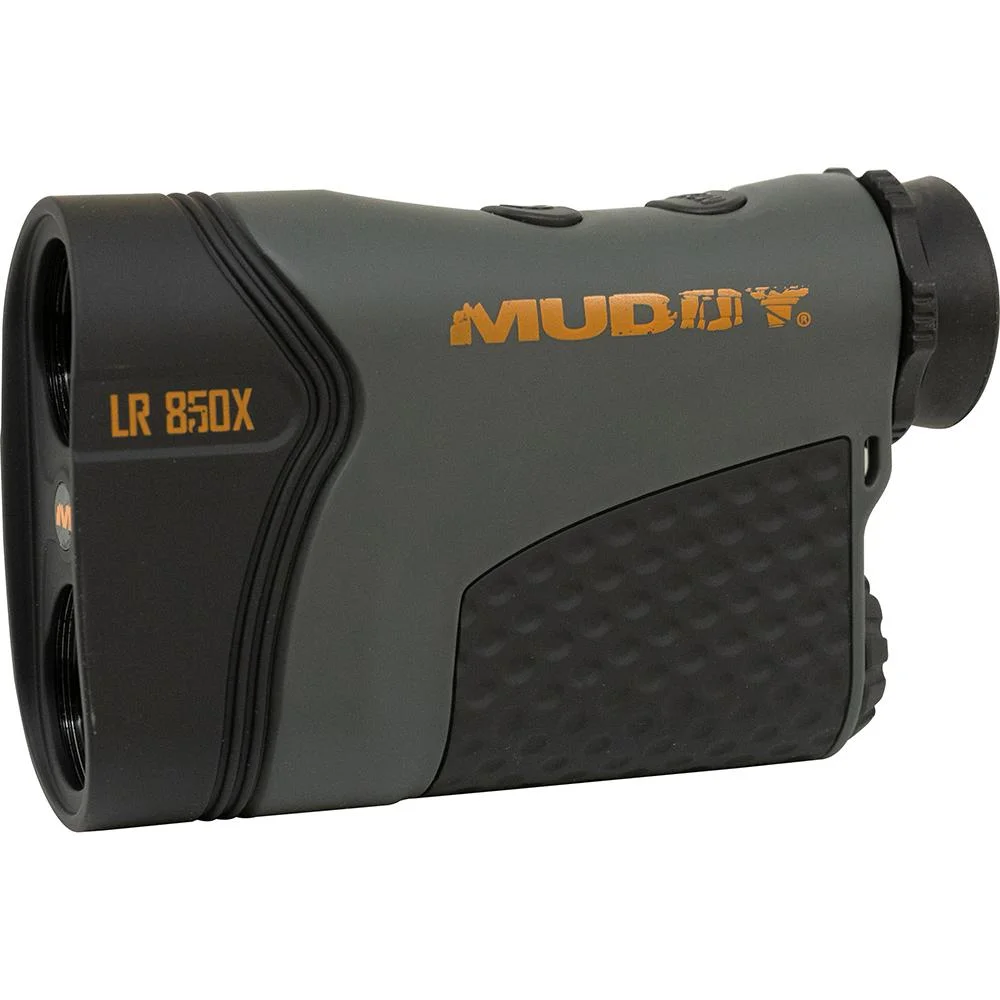 primary-45889 Gsm Muddy MUD-LR850 Laser Range Finder, green and black right-side view with orange branding