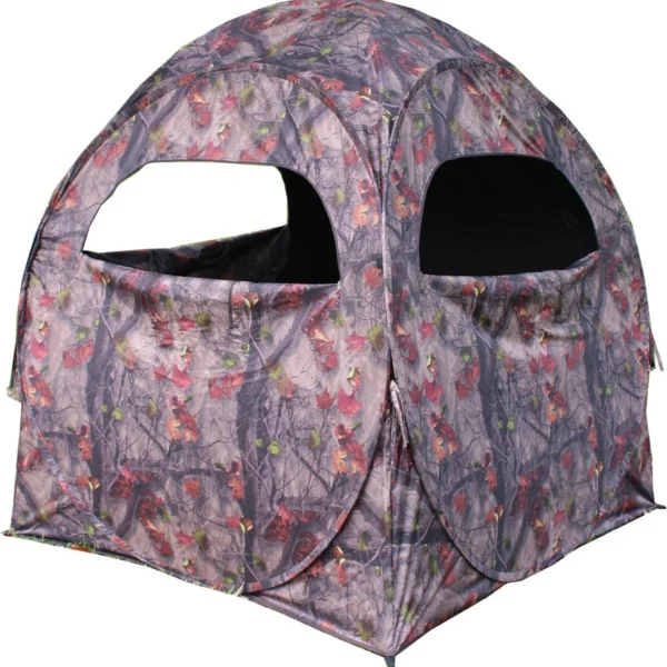 Gsm HME 2-Person Spring Steel 75 Pop-Up Ground Blind 58x58x57" - JM Camo