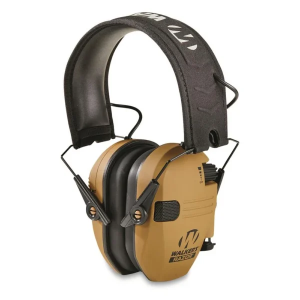 Walkers Game Ear Walker's Razor Slim Electronic Muff 23dB Battle Brown