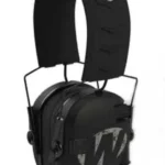 Walkers Game Ear Walker's Razor Freedom Series Muff, black angled view with padded headband