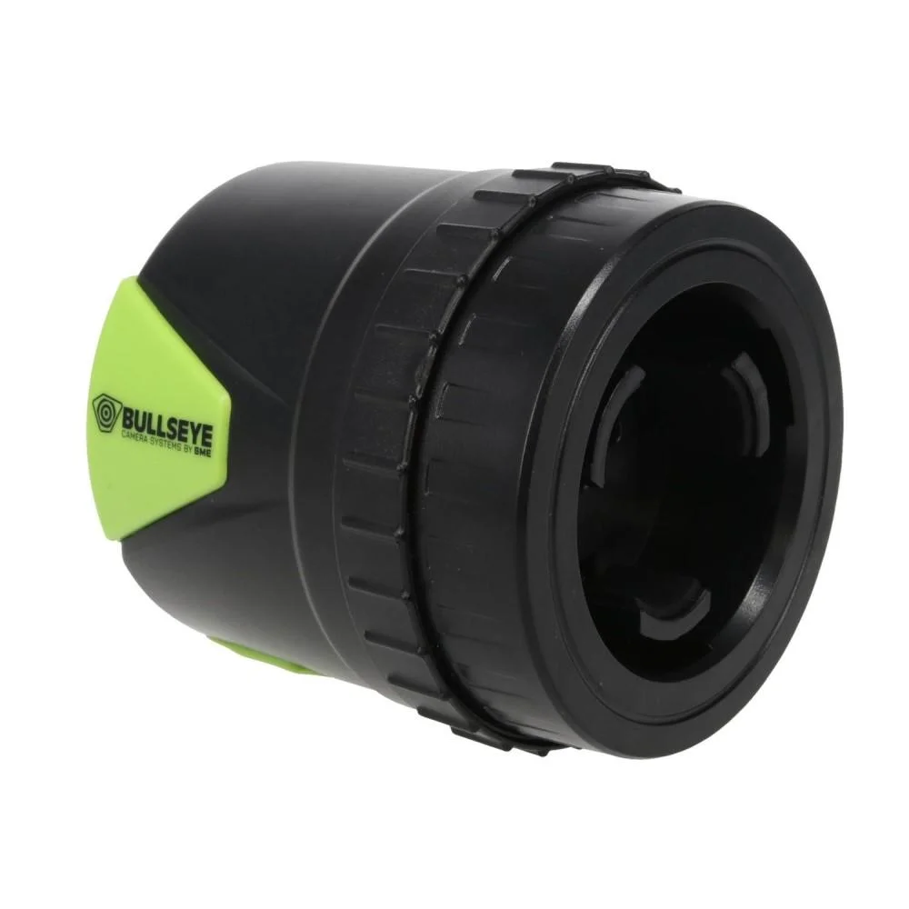 primary-45974 Gsm SME Bullseye Spotting Scope Camera, black angled front view with green side panel