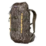 GSM Tenzing Day Pack 2300 backpack in Mossy Oak Bottomland, front-right view with straps and pockets