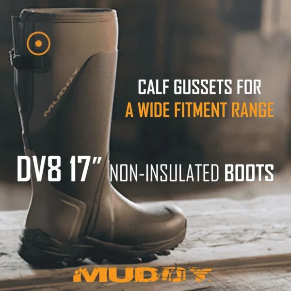 Gsm Muddy DV8 17" Non-Insulated Boots Clay Size 7D