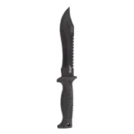 Sog Specialty Knives Inc. SOG Knives Pinnacle Bowie Fixed Knife 7-1/2" Clip Point Blade Black