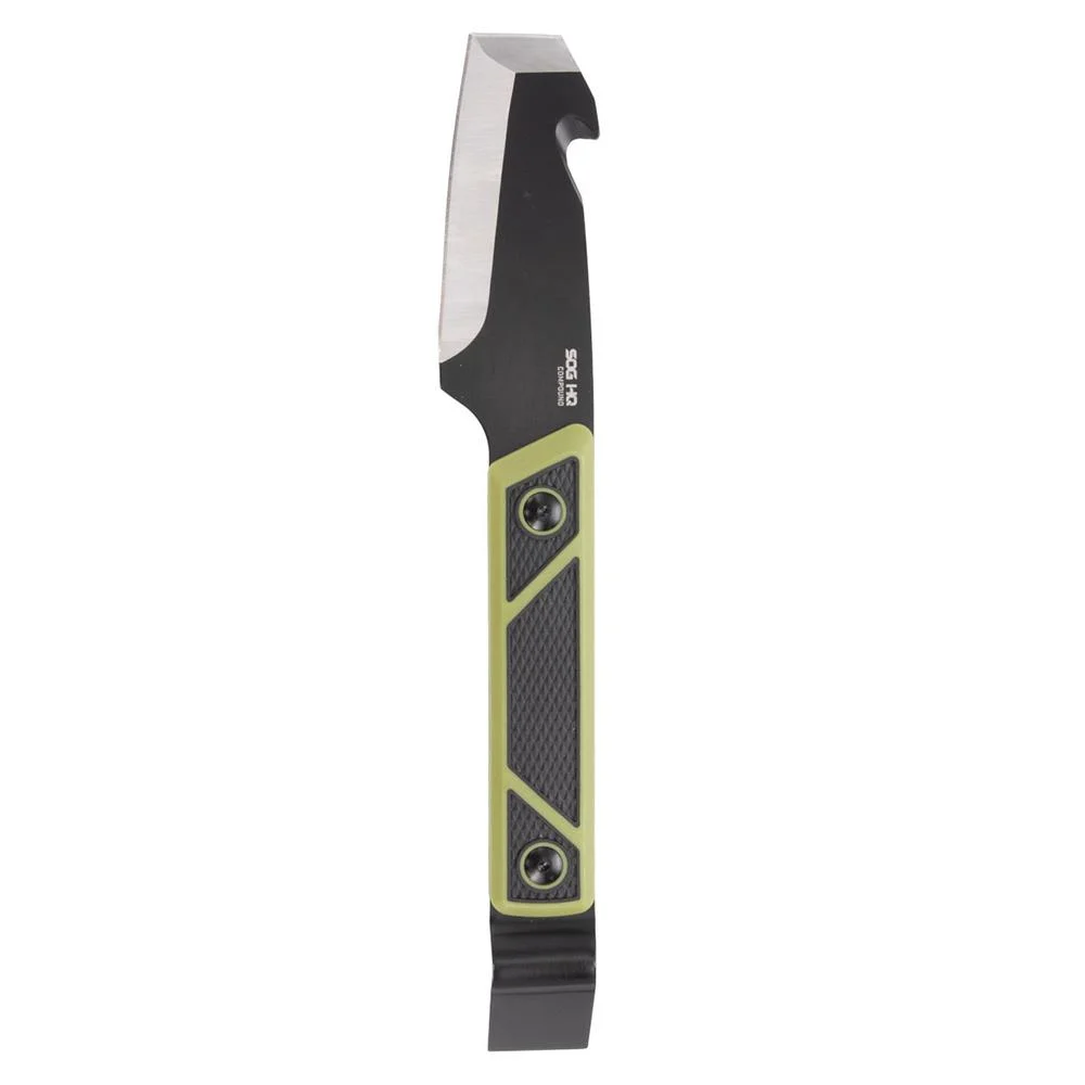 primary-46114 Sog Specialty Knives Inc. SOG Knives Compound Tac-Pry Fixed Knife 4" Pry Bar Blade Green Black
