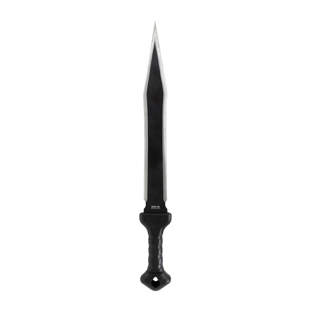 primary-46115 Sog Specialty Knives Inc. SOG Phantom Strike I Machete Fixed Knife 17-3/5" Spear Point Blade Black