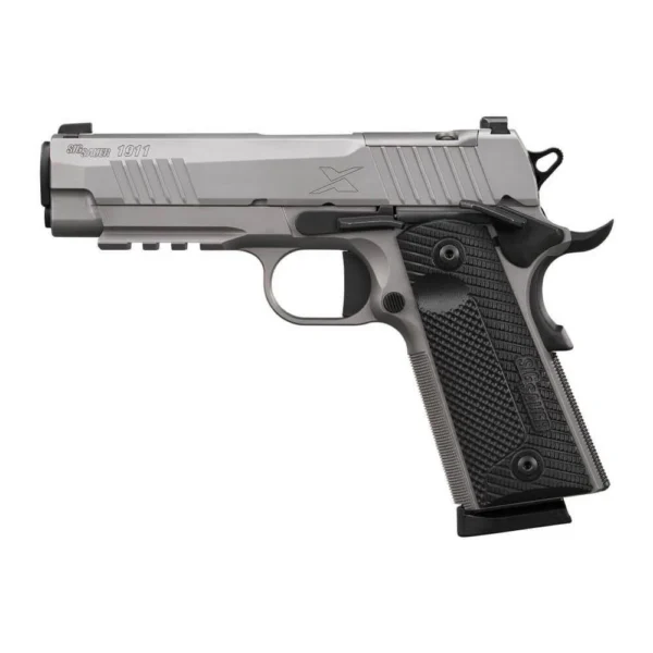Sig Sauer 1911-XCARRY Stainless Handgun .45 ACP 8rd Magazine(2) 4.2" Barrel Optic Ready