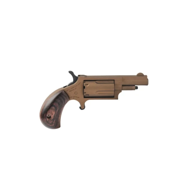 North American Arms NAA Bootlegger Handgun .22 WMR 5rd Capacity 1.63''Barrel Burnet Bronze Finish w/Dark Walnut Grips