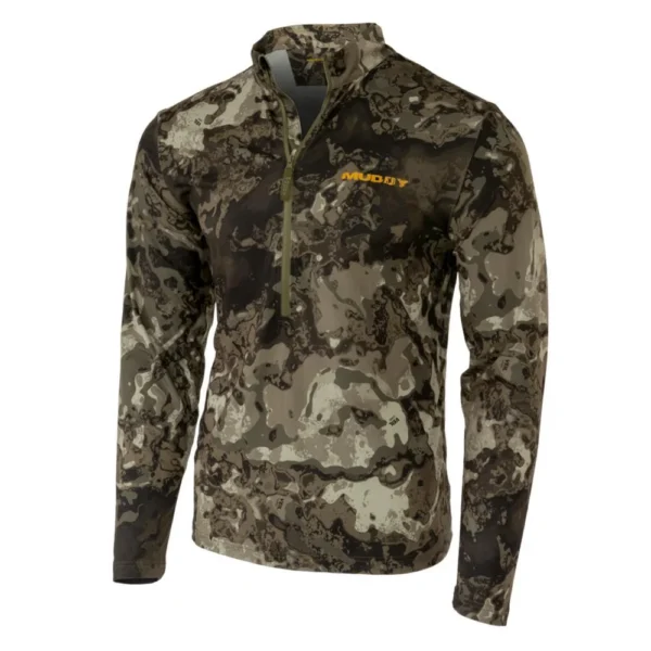 Gsm Muddy TR Lightweight Quarter Zip Long Sleeve Shirt Veil Canyon Grey XL