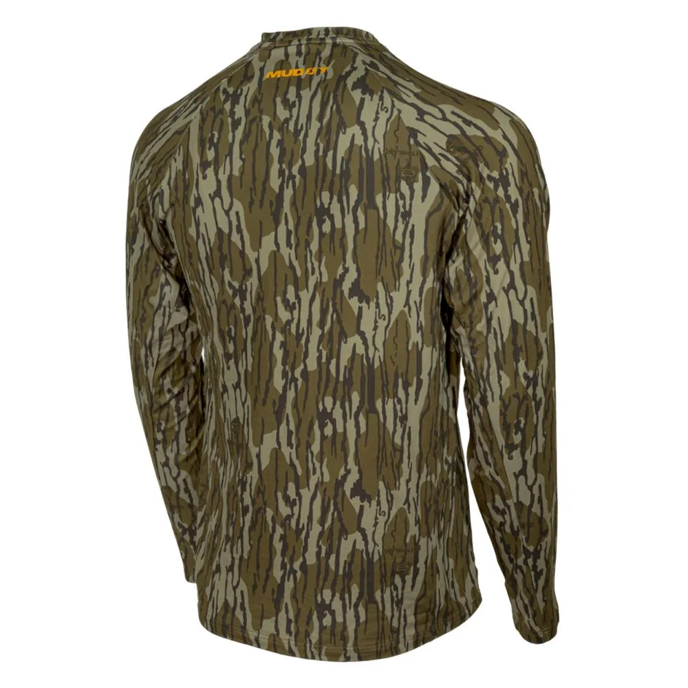 primary-46290 Gsm Muddy Base Layer Crew Long Sleeve Shirt Mossy Oak Bottomland XL
