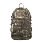 Gsm Muddy Pro Series 1300 Backpack, front view in Veil Canyon Grey camouflage with webbing
