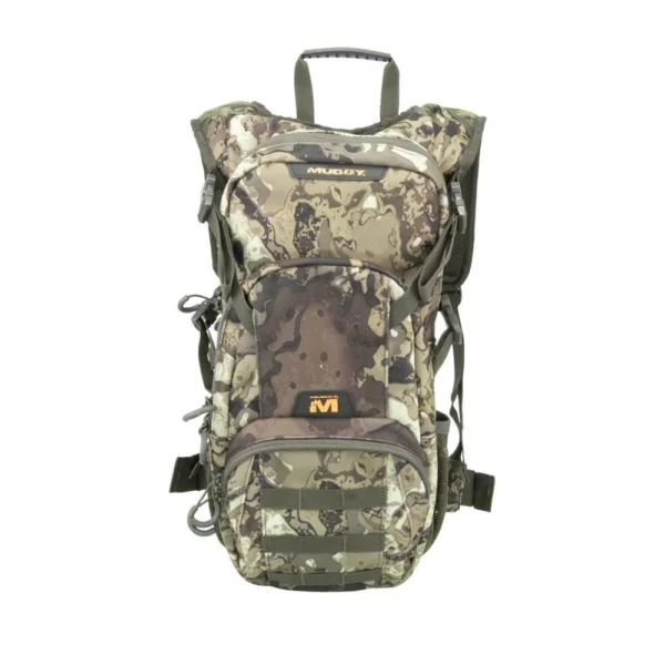 Gsm Muddy Pro Series 1075 Backpack, camouflage pack with front pockets and carry handle