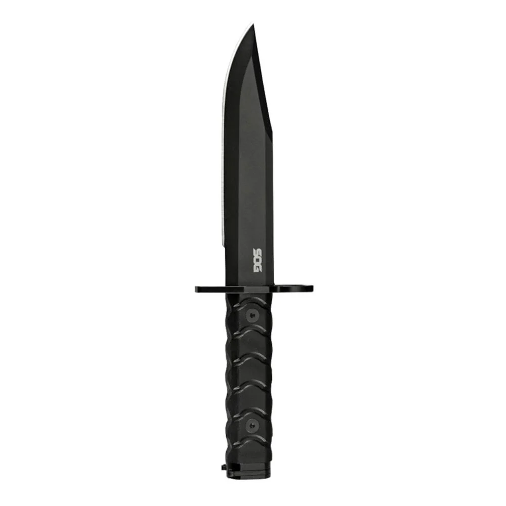 primary-46361 Sog Specialty Knives Inc. SOG Knives BAR15C Clip Point Bayonet Fixed Knife 7-1/10" Clip Point Blade Black