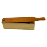 AVIAN Zink Ridge Talker box call, side view with light wood box and brown paddle