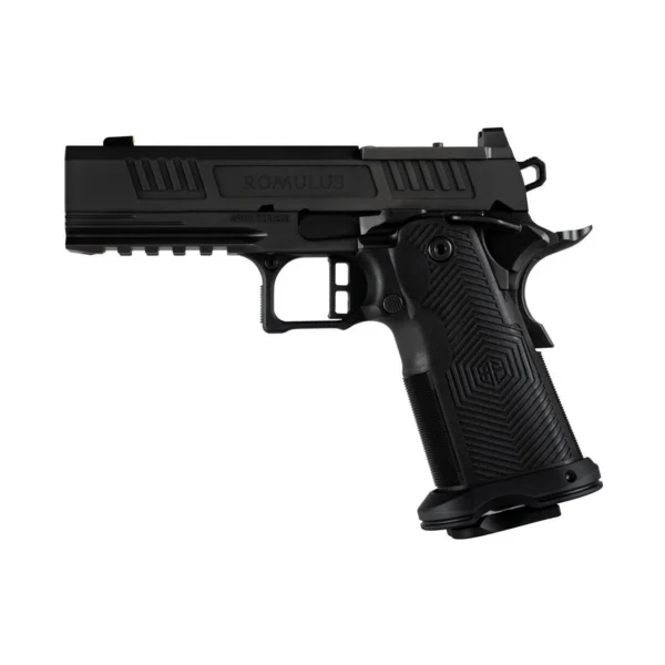 Alpha Foxtrot AF1911-Romulus MOS Adapter Handgun 9mm Luger 17(1) & 20rd(1) Magazines 4.25" Bull Barrel DLC Black