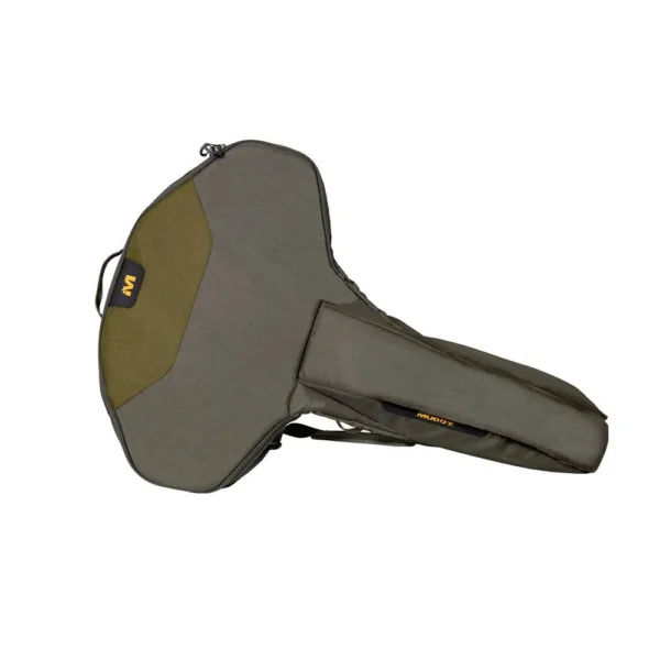 GSM Muddy Classic Crossbow Case, brown and olive soft case shown closed with carry handles
