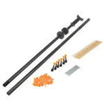 Cold Steel Big Bore .625 Blowgun, black tubes shown with darts and accessories