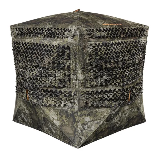 Gsm Muddy Carnage Die Cut Ground Blind Veil Canyon Grey
