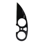 Sog Specialty Knives Inc. SOG Knives Snarl Blackout Fixed Blade Knife 2.3" Sheepsfoot Blade Black