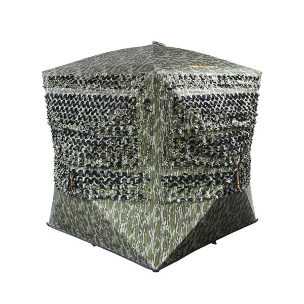 Gsm Muddy Carnage Die Cut Ground Blind Mossy Oak Bottomland