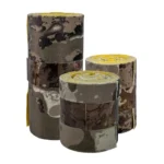 Gsm Muddy Ninja Strips Combo Pack, three sizes of rolled gray camouflage strips