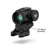 10 Ring Swampfox Raider 1x20 Micro Prism Red BRC Reticle Black