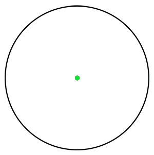 primary-46683 10 Ring Swampfox Liberator II Mini Green Dot Sight Illum Black