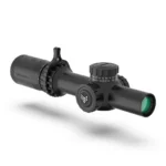 10 Ring Swampfox Tomahawk II Rifle Scope 1-6x24 30mm SFP BFO Green Illum. Black