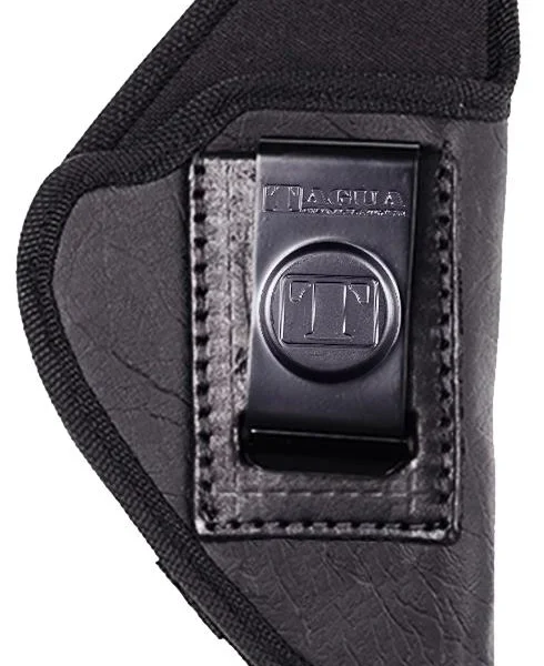Weightless Holster for OT-4 in 1, black right-side view with textured body and belt clip